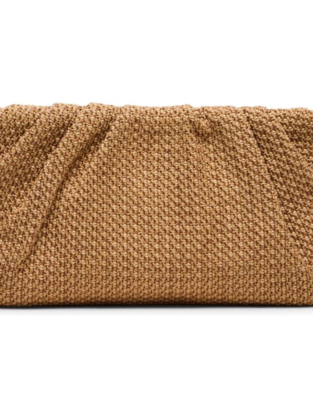 womens Palomaa Pleated Raffia Clutch - Picture 2 of 7